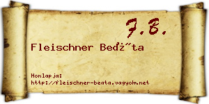 Fleischner Beáta névjegykártya